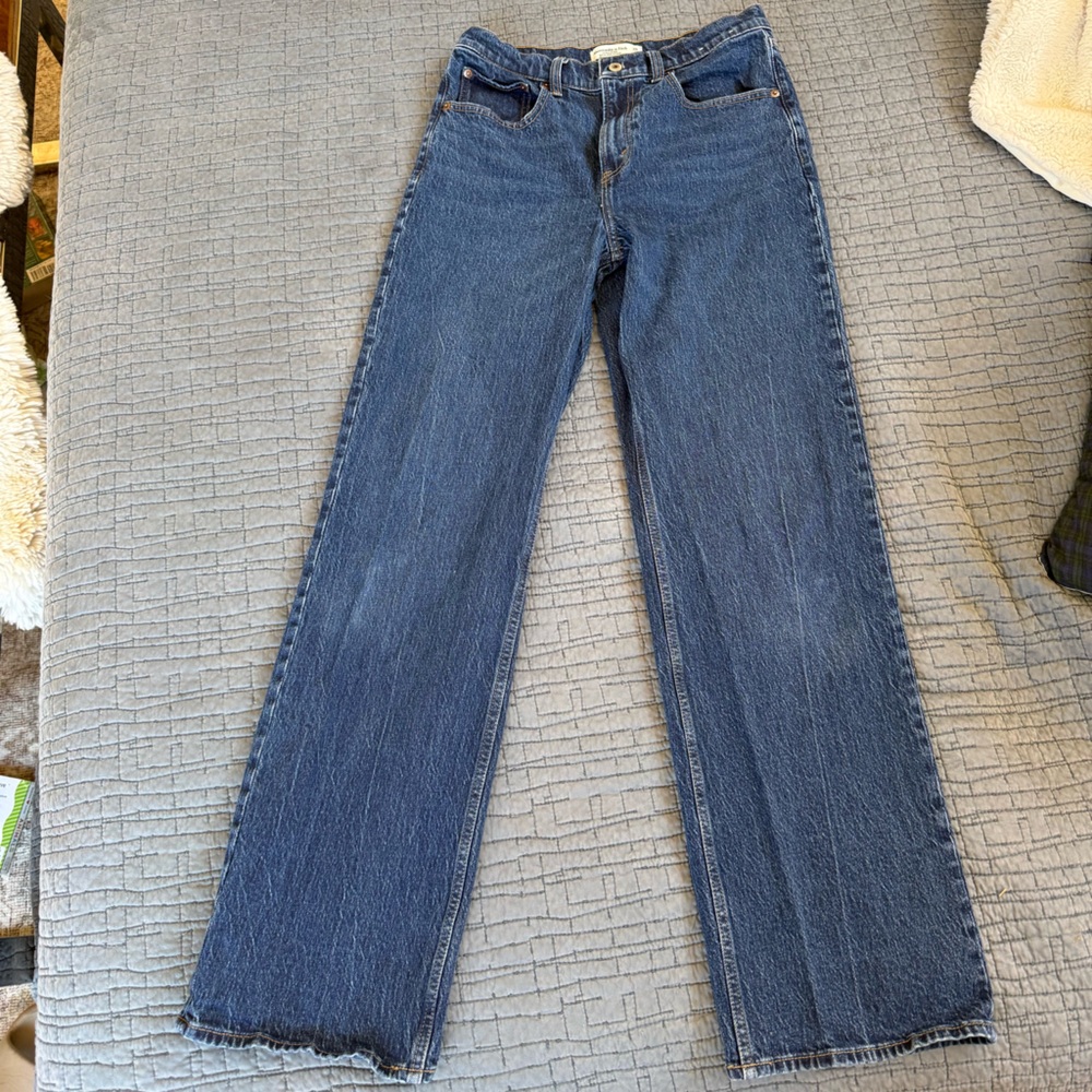Abercrombie & Fitch High Rise Blue Jeans